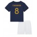 Frankrike Aurelien Tchouameni #8 Replika Babykläder Hemma matchkläder barn VM 2022 Korta ärmar (+ Korta byxor)
